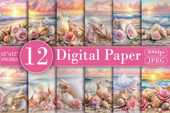Download Mermaid Mosaic Background Digital Paper - Background Collection