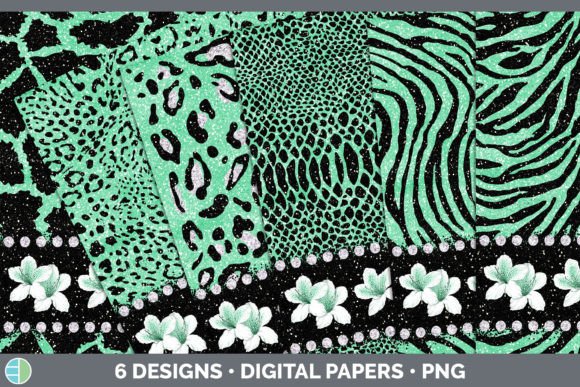 Download Green Animal Print Backgrounds | Flower - Background Collection