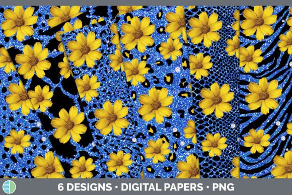Download Blue Animal Print Backgrounds | Digital - Background Collection