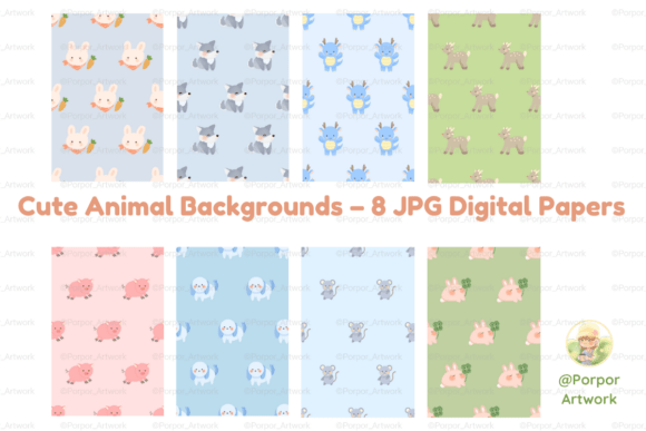 Download Cute Animal Backgrounds 8 JPG Papers - Background Collection