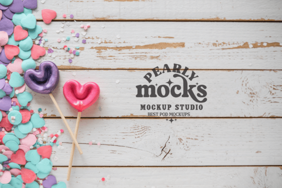 Download Valentine's Day Wood Background Mockup 3 - Background Collection