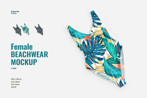 Download Top View Female Beachwear Mockup - Premium Resources